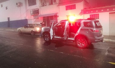 Motorista com CNH suspensa é abordado pela ROTAM e tem o veiculo apreendido.