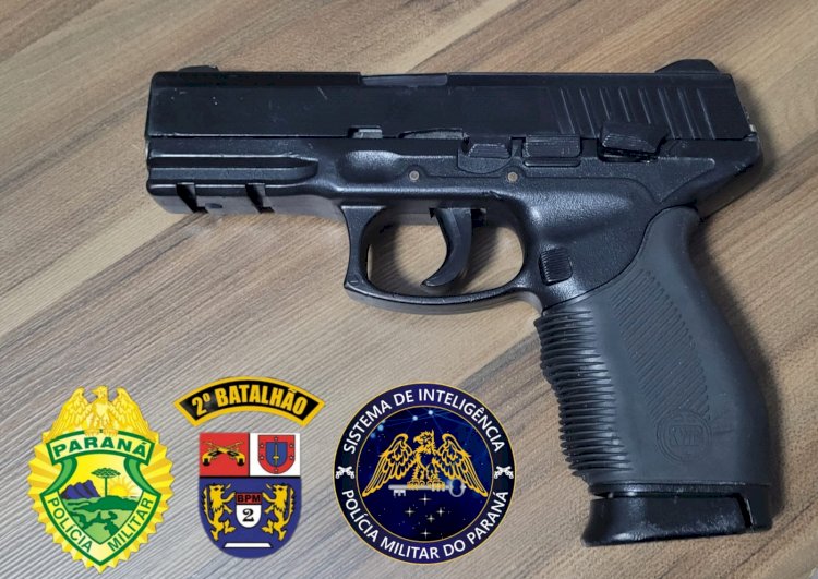 IBAITI:  P2 Apreende menor com simulacro de ARMA de FOGO