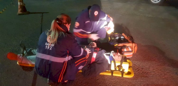 IBAITI : SAMU atende pessoa caída em via pública