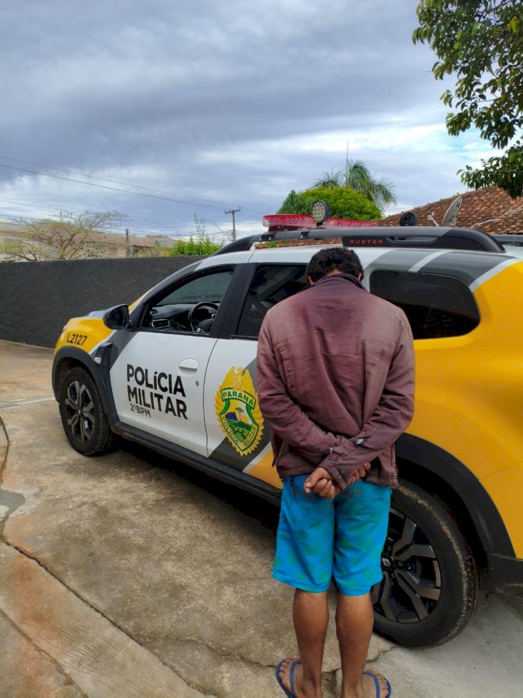 Ação rápida da PM prende suspeito de invadir escola e furtar igrejas em Ibaiti e Japira